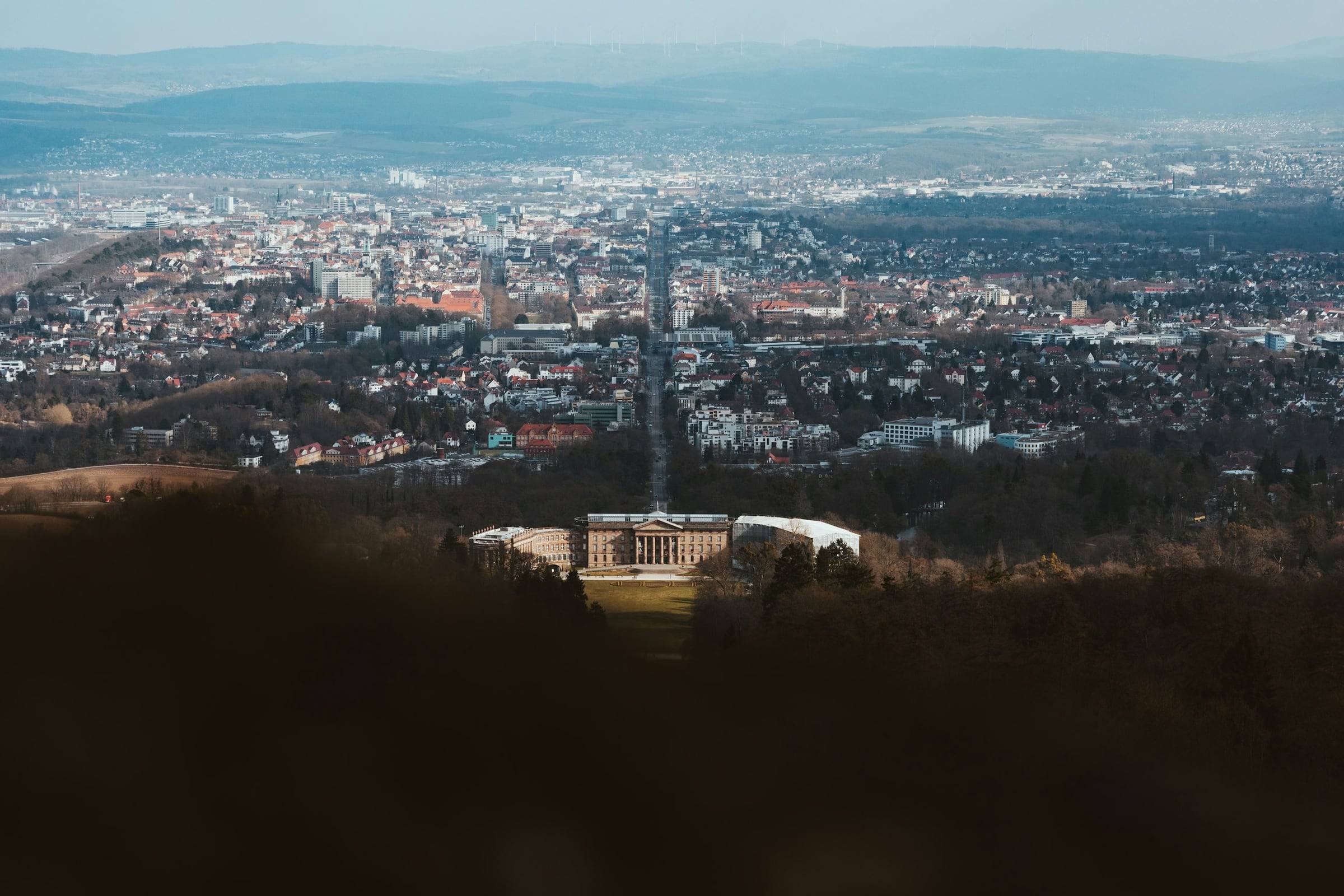 Blick vom Herkules über Kassel